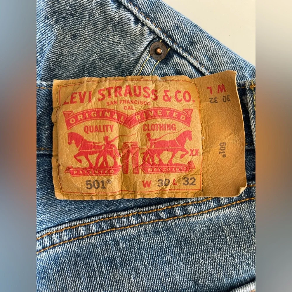 Levi's 501 Men's Women's Straight Blue Jeans 30 x‎ 32